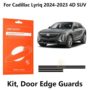 Защита Ръбовете на Вратите ZHUAIYA Врата копчето Чаша Защитно Фолио За Боя TPU PPF За Cadillac Lyrig 2024-2023 4D Suv автомобили аксесоари