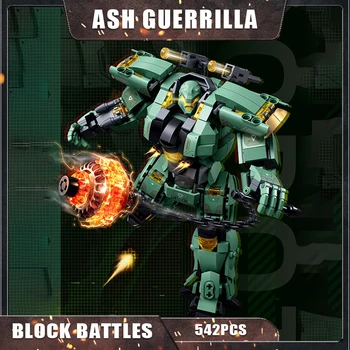 M38-B1153 542 бр. Блокове Ash Guerrilla Робот Строителни Блокове/Ръчна Фигурка на Робот Модел Играчки Тухли/Коледен Подарък Играчка За Малки Момчета