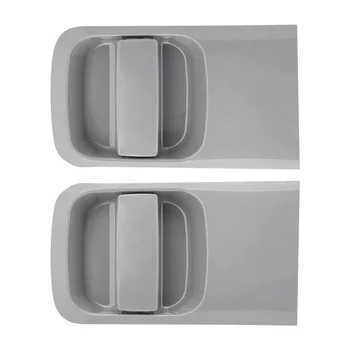2 ЕЛЕМЕНТА Ляв + десен разтегателна външна врата копчето сив цвят за Hyundai H1 Grand Starex Imax I800 2007-2023