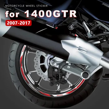 Етикети към Колелата на мотоциклета Водоустойчива за Kawasaki GTR 1400 Аксесоари GTR1400 1400GTR 2007-2017 2008 2009 2010 2011 Стикер на Джанти