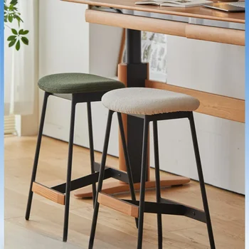 Рецепцията Скандинавски Бар Стол с Дървена Кухня в Минималистичен Стол с Модерен Дизайн, Японски, Мебели За Бар