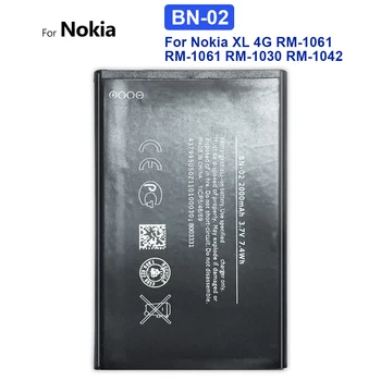 BN-02 2000 mah Взаимозаменяеми Батерия за Мобилен Телефон За Nokia XL/XL 4G RM-1061 RM-1030 RM-1042 BYD BN 02 батерия за смартфони