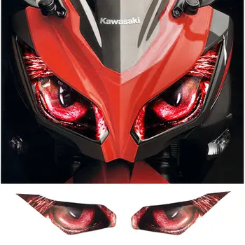 За kawasaki Ninja 250 Ninja 300 Защитен Стикер Фарове Мотоциклет Защита на светлина Стикер На Предния Обтекател Филм Украса
