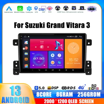 За Suzuki Grand Vitara 3 2005-2015 Автомобилното Радио Carplay Мултимедиен Плейър Навигация Авто Стерео Android GPS 13 Главното Устройство