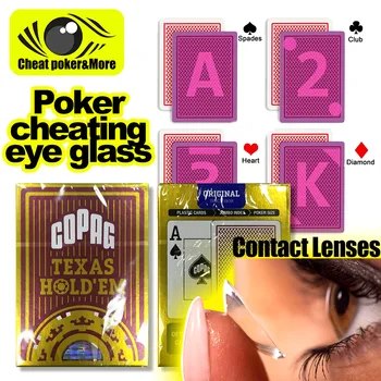 скенер покер измама на карти с инфрачервена маркировка за UV-четец Пластмасов комплект Magic Show Copag Texas Против Cheating Poker