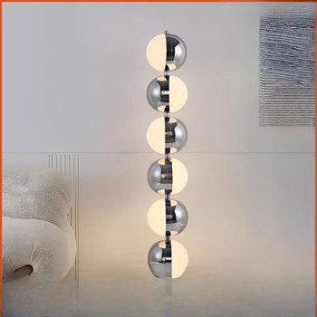 Пространство Баухаус Ретро Дизайн на Топка под лампа Украса на дивана в хола Модельная стая Атмосферни лампа от неръждаема Стомана