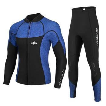 Нов 3 мм неопреновый водолазный костюм, мъжки и женски различни бански костюми, топло топ с дълги ръкави за сърф, Водни спортове, панталони за гмуркане