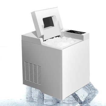 Лед с цилиндрична плот, машина за приготвяне на кубчета лед за домашно маса за малък търговски хладилници за млечен чай